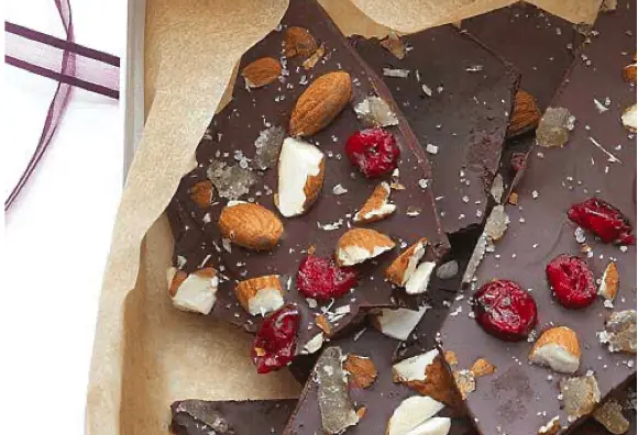 Valentine’s treat: Fruit & Nut Chocolate Bark